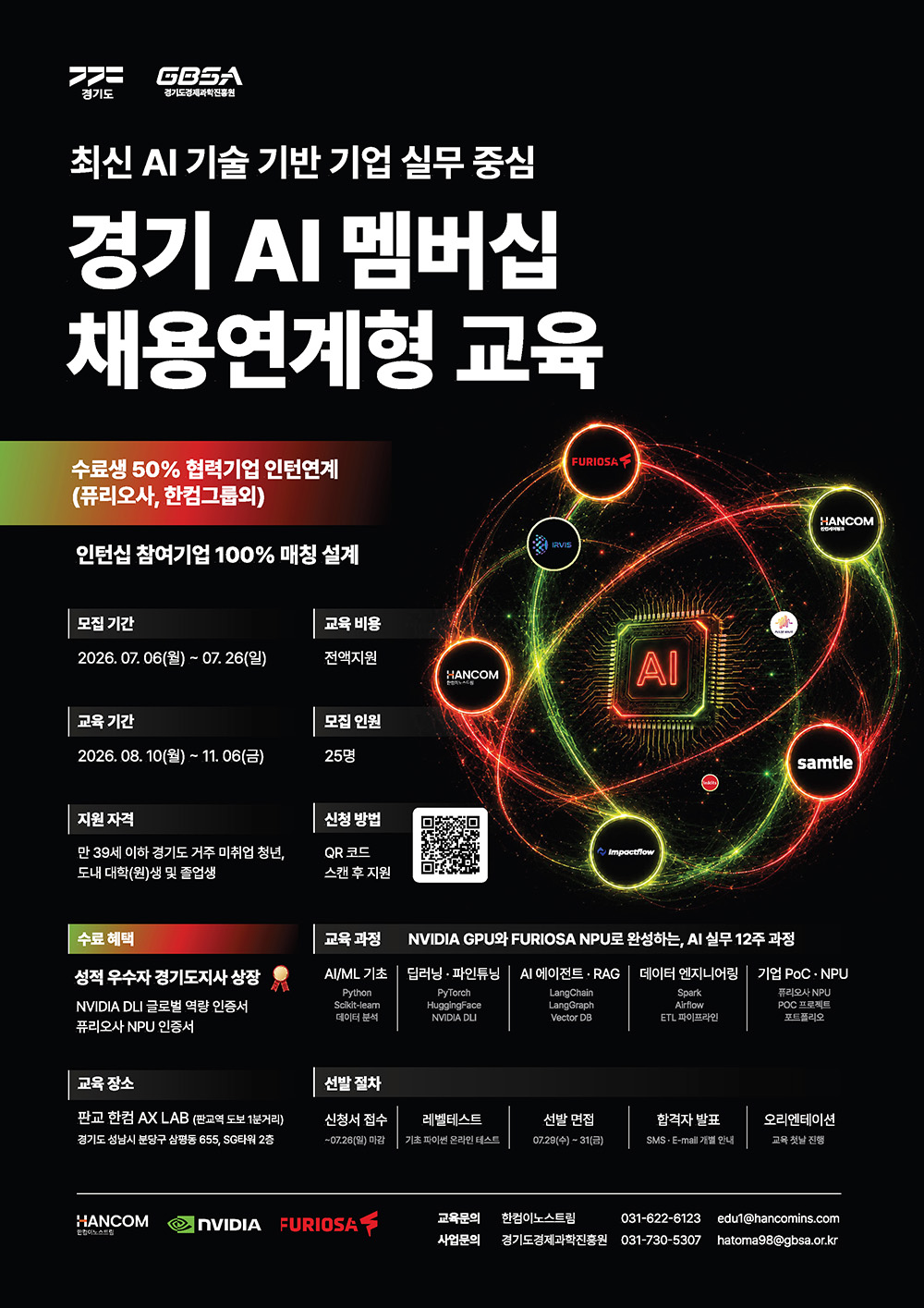경기도 <경기 AI 멤버십 채용연계형 교육> 참여학생 모집
