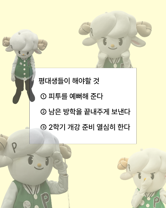 평대생들이 해야할 것 